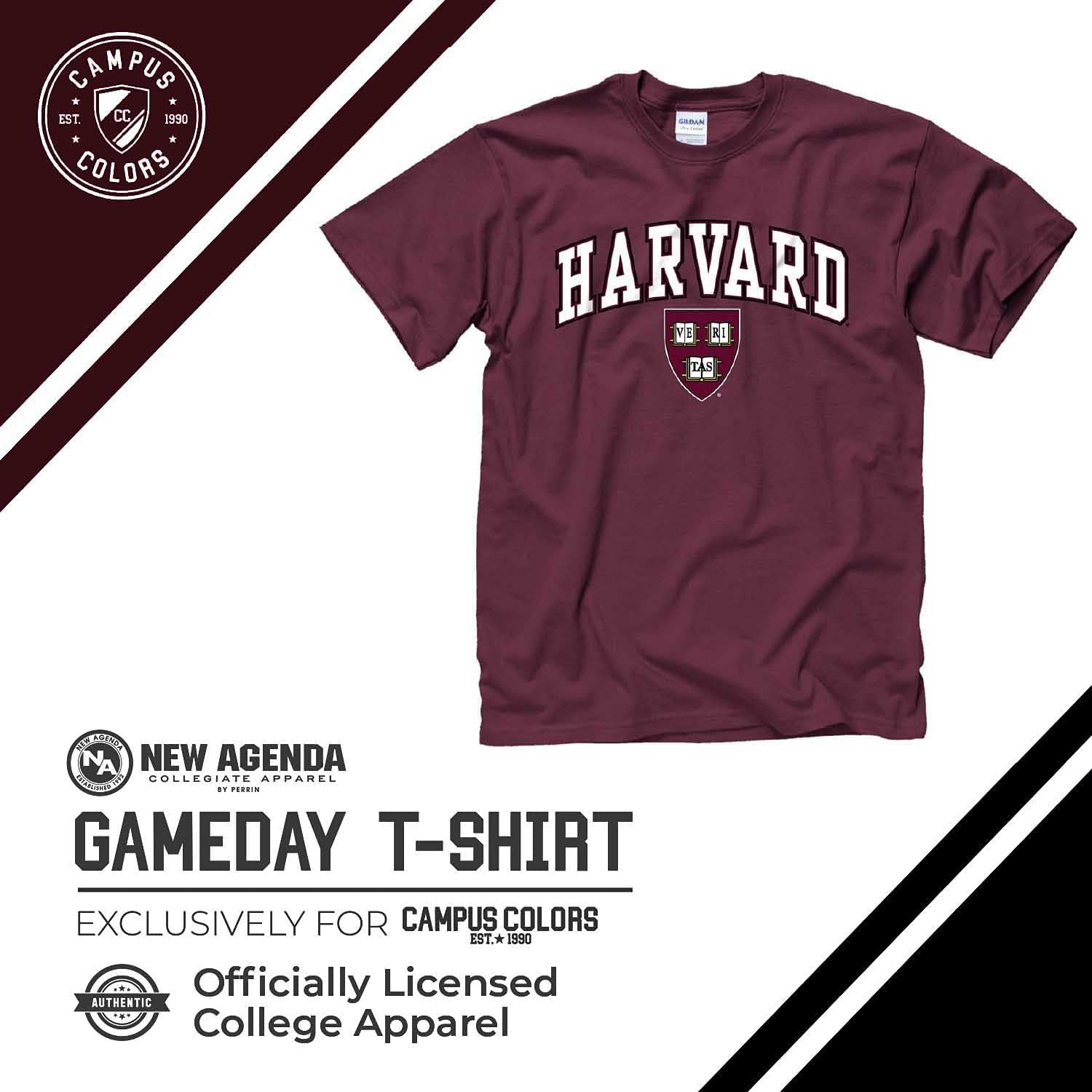 Campus Colors Adult Arch & Logo Soft Style Gameday T-Shirt : Clothing
