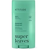 ATTITUDE Aluminum Free Deodorant, Natural Origin Ingredients, EWG Verified, Odor Control With Baking Soda, Twist & Glide, Dermatologically Tested, Vegan, Sage & Rosemary Scent, 2.64 Oz