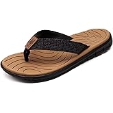 KuaiLu Womens Casual Flip Flops with Comfortable Arch Support Yoga Mat Summer Beach Walking Thong Cushion Sandals Lightweight Flats Non-Slip Shoes Indoor Outdoor