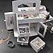 Yescom Wooden Jewelry Box Built-in Mirror Ring Earring Necklace Organizer Storage Case White For Mother Girls Women Wife