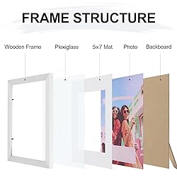 Vittanly 8x10 Picture Frame, Display Pictures 5x7