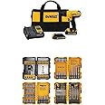 DEWALT 20V MAX* Cordless Drill/Driver Kit with Screwdriver/Drill Bit Set, 100-Piece (DCD771C2 & DWA2FTS100)