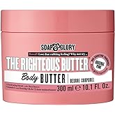 Soap &amp; Glory The Righteous Body Butter &amp; Dry Skin Moisturizer, 10.1 oz | Rich Hydrating Lotion, Deep Moisture for Barrier Support with Shea Butter, Vitamin E &amp; Aloe Vera, Fresh Fruity-Floral Scent