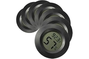 Sosoport 7Pcs Electronic Humidity Temperature Meter Humidity Gauge Monitor Compact Digital Display