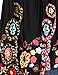 Womens Floral Print Blouse Tops 3/4 Long Sleeves Casual Loose Floral Tunic Button Up Print Shirts