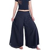 Lannaclothesdesign Palazzo Pants for Women Wide Leg Boho Harem Yoga Pants S M L XL Sizes