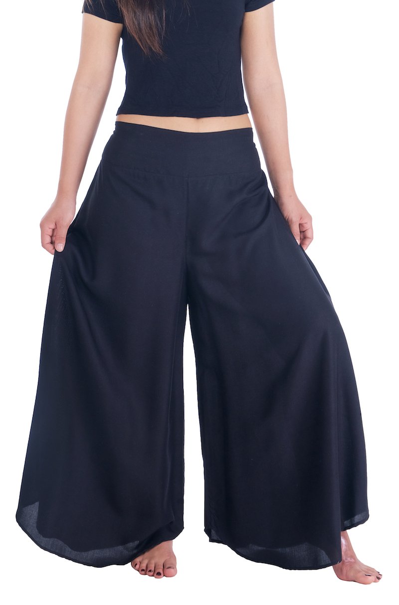 LannaclothesdesignPalazzo Pants for Women Wide Leg Boho Harem Yoga Pants S M L XL Sizes