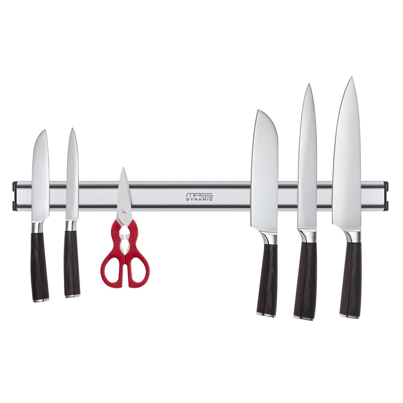 MASS DYNAMIC Magnetic Knife Rack for Wall – 56cm Aluminium Knife Holder with Strong Magnetic Strips, Wall Mounted Kitchen Tool & Utensil Organiser, Easy Clean, Lightweight & Durable — image 1