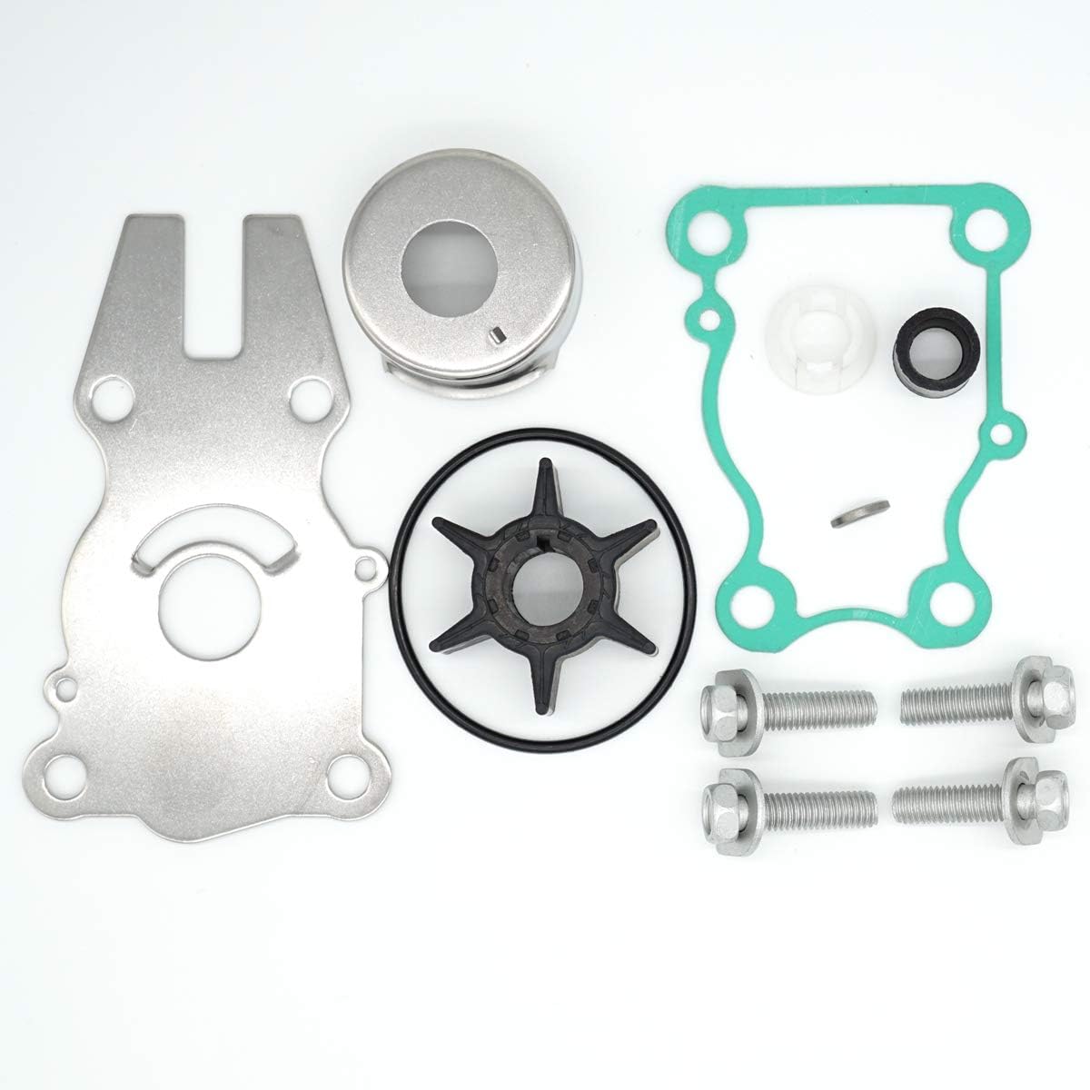 New Water Pump Impeller Repair Kit for Yamaha F40 F50 F60HP Outboard 63D-W0078-01-00