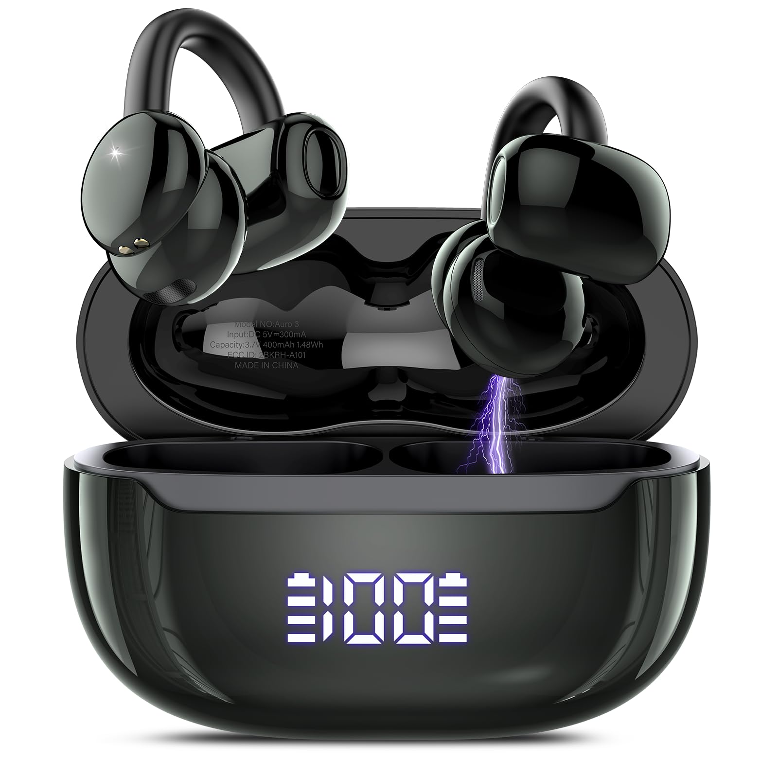 Photo 1 of *UNTESTED*
Open Ear Earbuds Wireless Clip on Headphones Bluetooth 5.4 Ear Buds with DNN Noise Cancelling, 48H Playtime, Low Latency, Fashion Design, Secure Fit, Crystal-Clear Sound for Sports Music & Calls