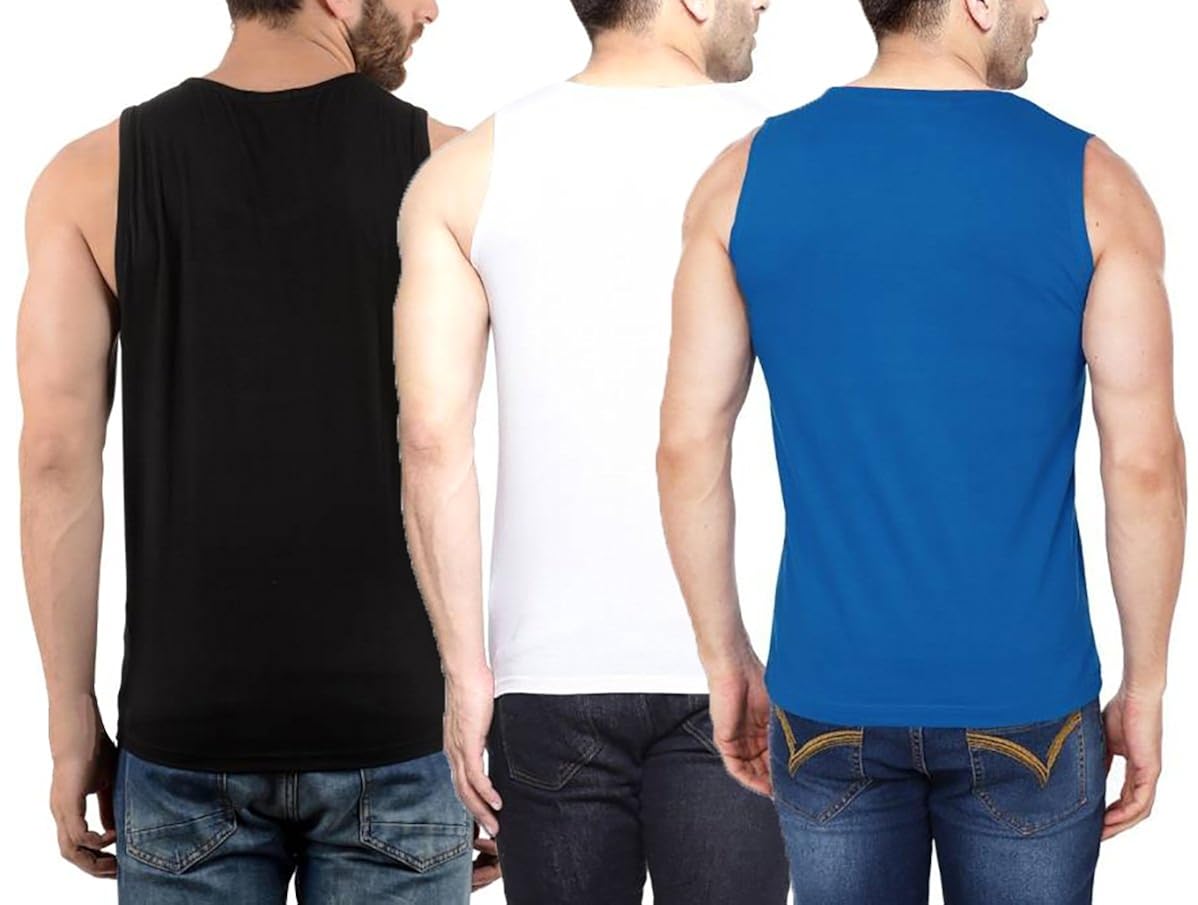 hotfits men's cotton sleeveless t-shirt