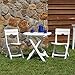 Quik-Fold White Patio Chair