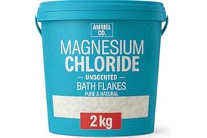 BULK Magnesium Chloride Flakes 2KG – 100% Pure for Bath Soaks, Muscle Relaxation, and DIY Skincare BY AMRIEL CO.