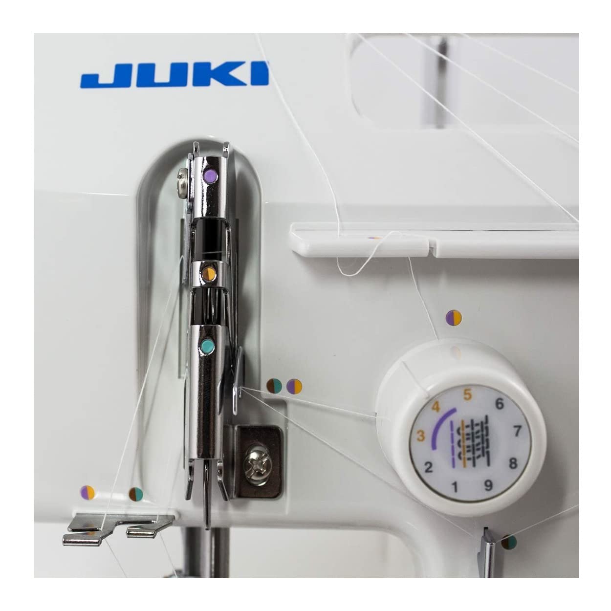 JUKI MO-655 2/3/4/5 Thread Serger Sewing Machine with Pearl Finish