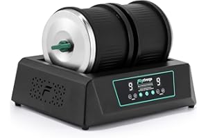 Flyrivergo Professional Rock Tumbler Double-Drum 8LB Rock Polisher Tumbler for Adults 9 Speed Settings & Digital 9-Day Timer Stone Tumbler Machine for for Stone, Rock, Metal