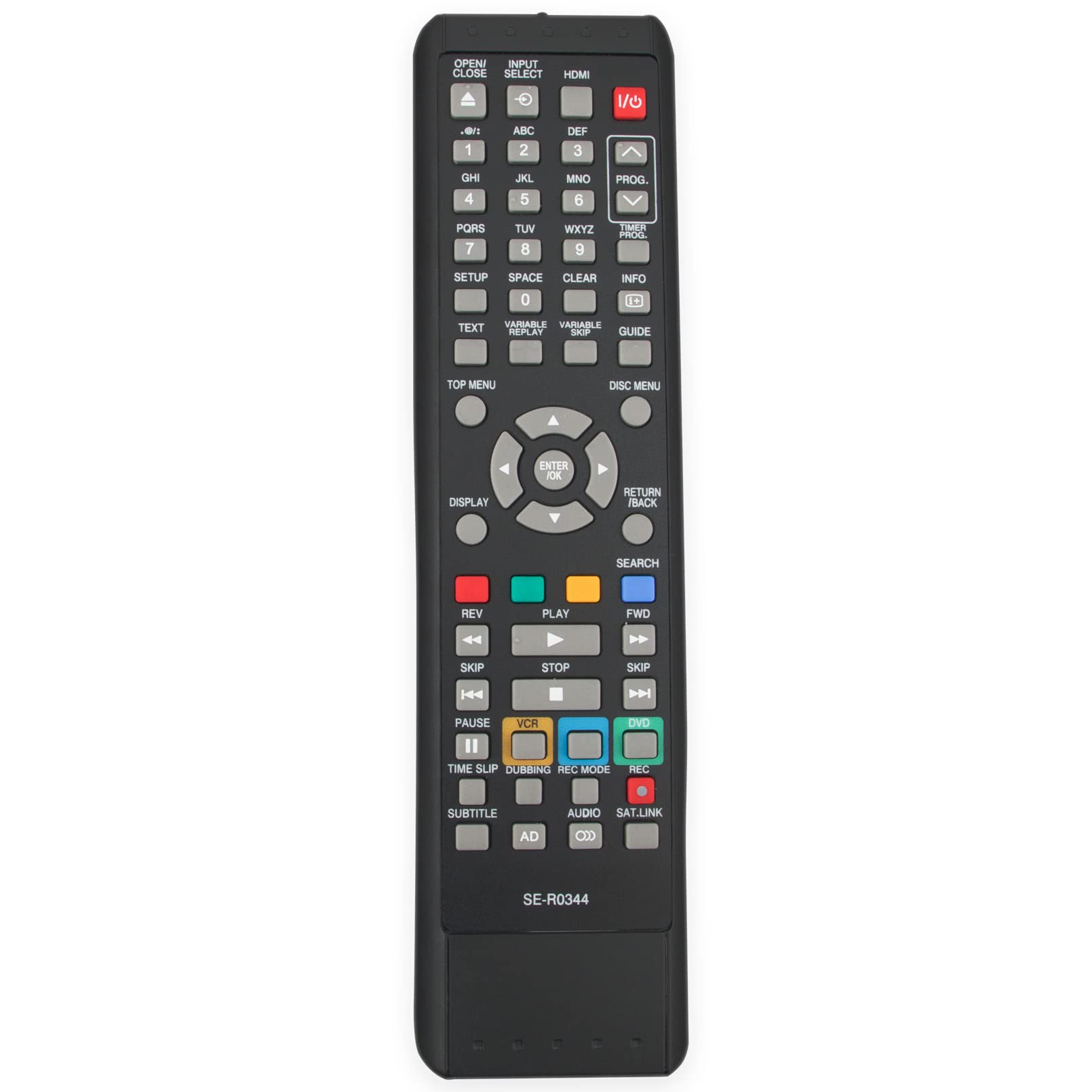 New SE-R0344 Remote Control Replacement - SER0344 Replace Remote Control fit for TOSHIBA DVD RECORDER SE-R0344 RDXV59 RDXV59DT RDXV60 RDXV60KB RDXV50 SE-R0345 Remote Controller