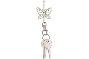Finders Key Purse - Women’s Key Chain, Key Holder, Keychain Accessories, Key Ring, Cute Keychain, Keychain, Silver Butterfly