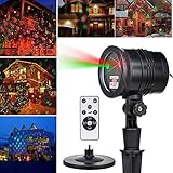 Laser Light Projector, Liu Hang LED Party Light with 5 Lighting Patterns, RF Wireless Remote IP65 Waterproof Decorative Lighting Projectors for Garden,Wedding, Holiday, Party