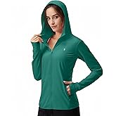 Soothfeel Women's UPF 50+ Sun Protection Hoodie Jacket Lightweight Long Sleeve Sun Shirt for Women with Pocket Hiking Outdoor