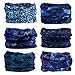 FAYBOX 6pcs Magic Wide Wicking Headbands For Men and Women Outdoor Headwear Bandana Sports Scarf Tube UV Face Mask for Workout Yoga Running