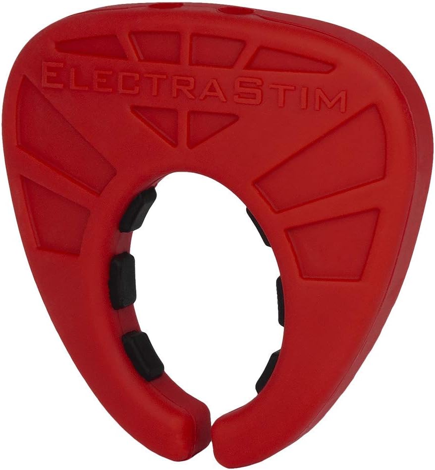 ElectraStim Silicone Fusion Viper Bi-Polar Cock Ring, Black, Multicolor