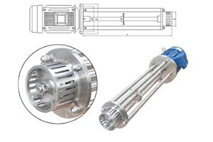 HayWHNKN High Speed Homogenizer High Shear Mixer Emulsifier Disperser Machine 220V 2.2KW Lab & Factory