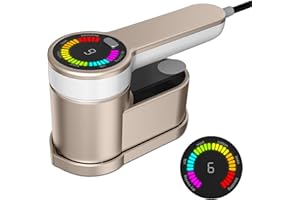 FANGJIE Handheld Steamer for Clothes - 6 Automatic Temperature Control，Travel Steamer for Clothes Portable Mini，Portable Travel Iron Home Essentials，Equipped with digital display screen (110v)