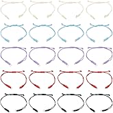 HOBBIESAY Adjustable Nylon Bracelet Slider Bracelets Kit Twiste Cord Bracelet with 18k Gold Plated for Women DIY Bracelets Making