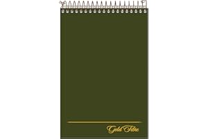 Ampad Gold Fibre Steno Book, 6" x 9", Gregg Rule, Green Cover, 100 Sheets, 1 Count (20-806R)
