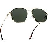 WearMe Pro Premium Quality Aviator Sunglasses for Men - Lightweight Durable Design with UV Protection