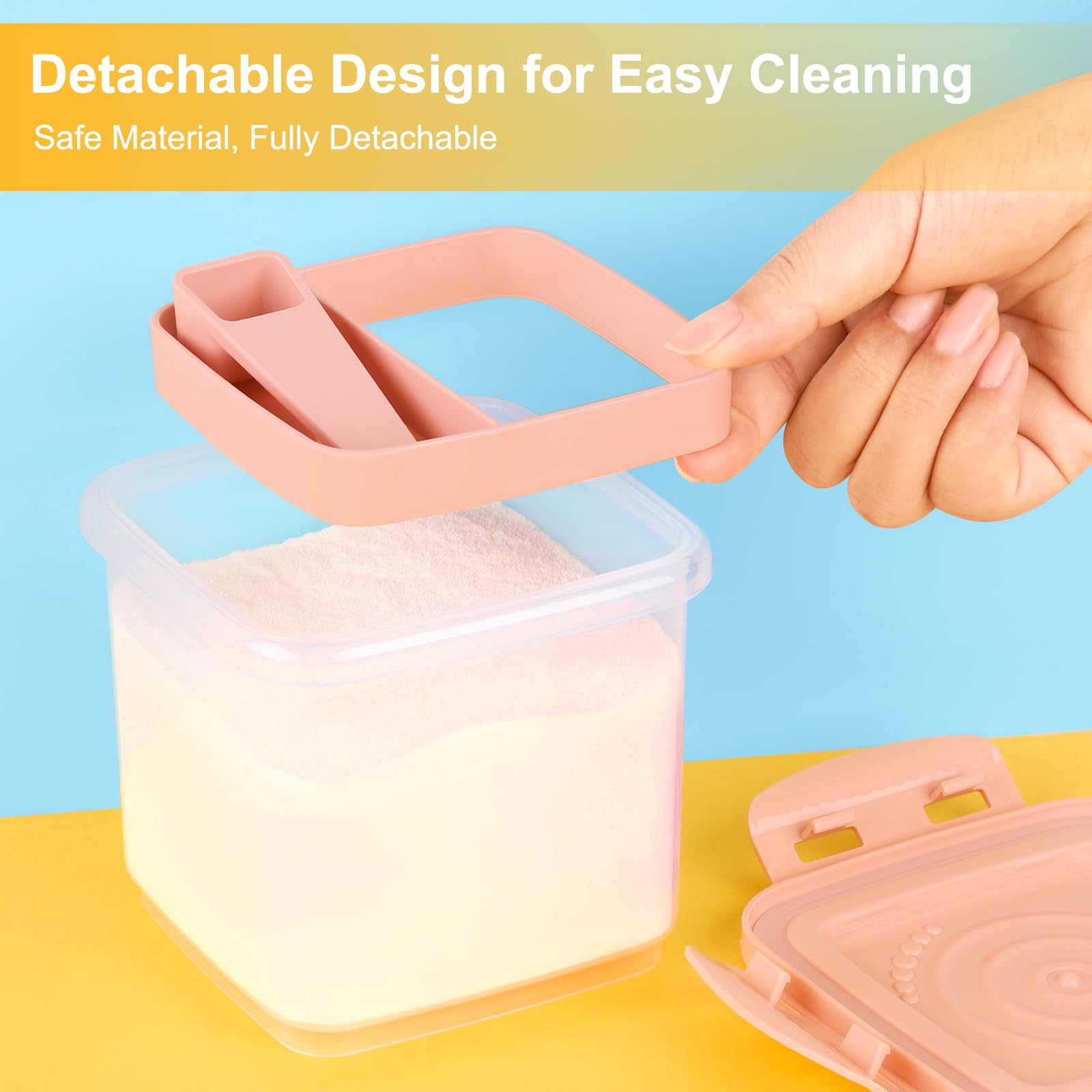 Accmor Formula Dispenser On The Go, Formula Container to Go, Portable Milk Powder Kids Snack Container with Scoop for Infant Toddler Travel Outdoor Picnic