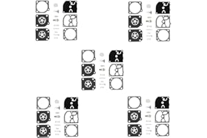 YOFMOO Pack of 5 Carburetor Rebuild Kit Compatible for Stihl Husqvarna Zama RB-69 C1Q-S32 S61 S61A S61B S61C S61D S96 S96A S96B S103 S104 S108 S109