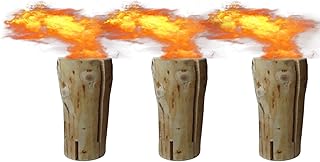 3 x Schwedenfeuer inkl. Anzünder | Finnenfeuer | Baumstammfackel | Gartenfackel | Lichtrollen | Höhe ca. 23cm, Durchmesser ca. 10,5-12cm, Brenndauer ca. 50-60 Minuten