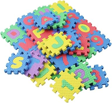 Pinfect 36PCS/Set Alphabet & Numerals Baby Kids Play Mat Educational Toy Soft Mats Crawling Training Tool for Baby
