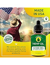 Extracto de aceite de cáñamo de 10000 mg para alivio del dolor, antiansiedad natural, alivio del estrés, ayuda con el sueño, para un cabello y piel hermosos, 1 fl oz (30 ml), 1