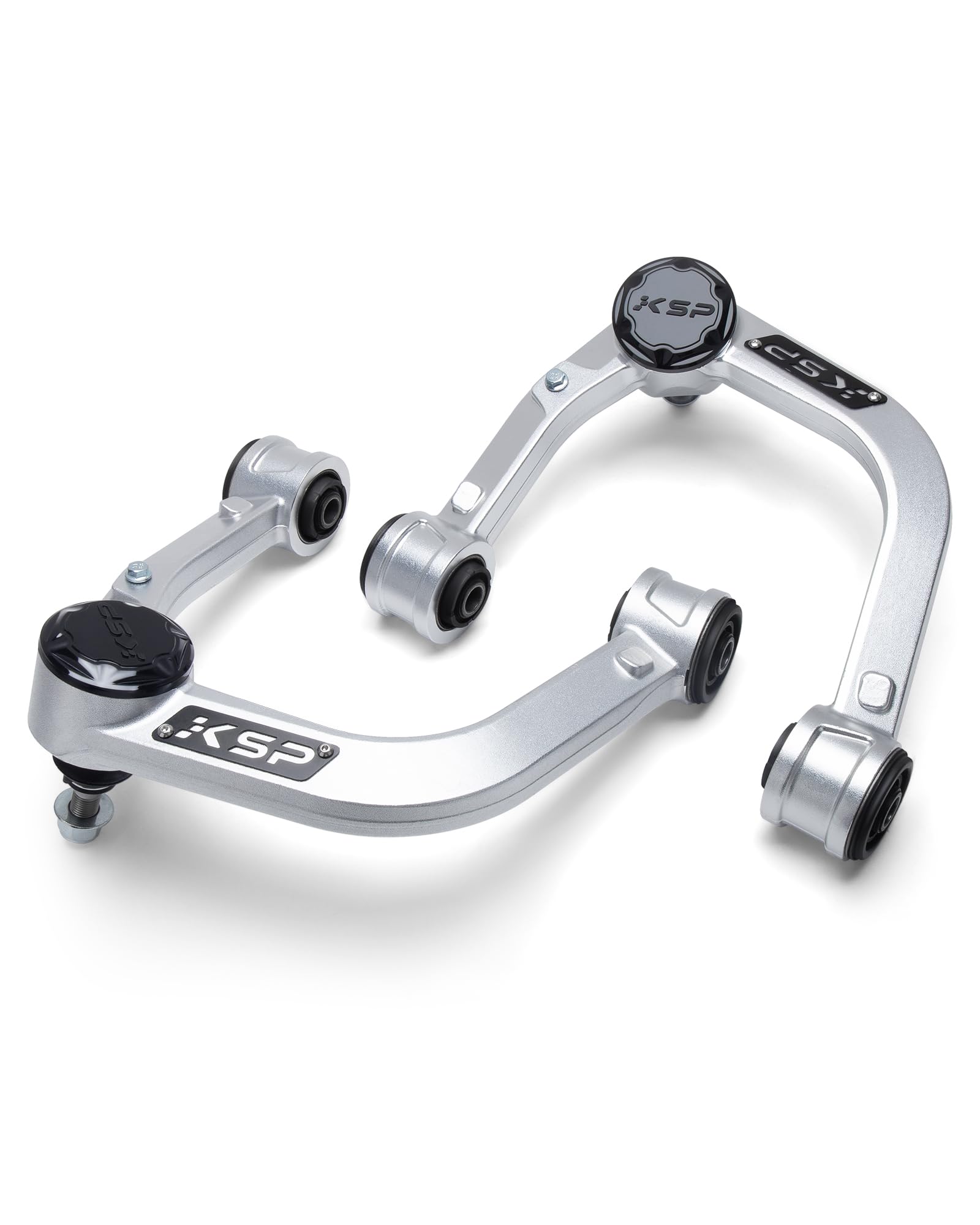 Photo 1 of KSP 2-4" Forged Control Arm for Tacoma Hilux 2004-2023, Aluminum Upper Control Arm With Rubber Bushing Compatible with Toyota Prerunner Fortuner 05-23, Aftermarket One-piece Design Front UCA (Silver)