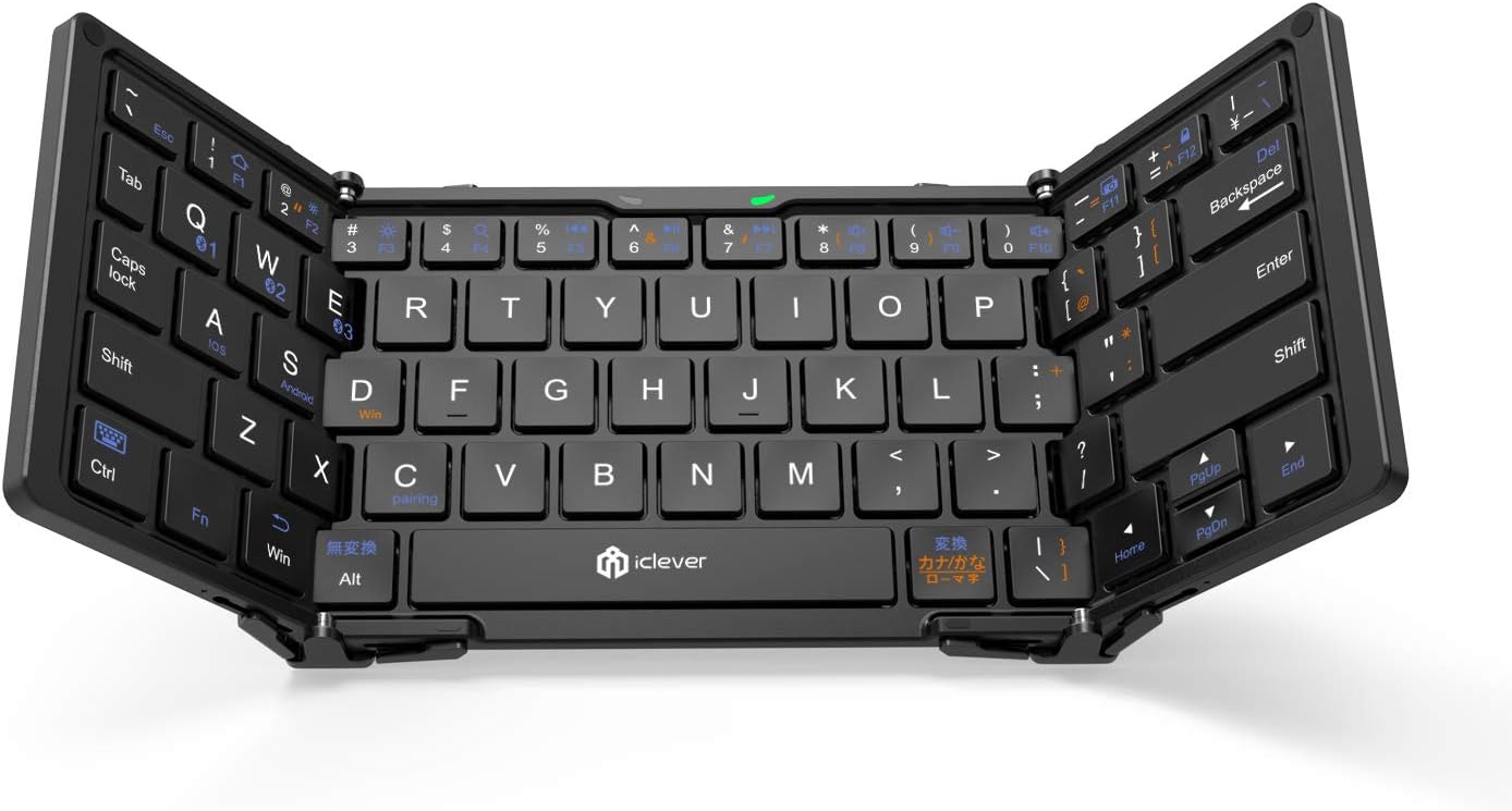 Amazon キーボード 折りたたみ式 Bluetooth 最大3台ペアリング可能 スマホ タブレットpc用 キーボード軽量 多機種対応 ブラック Iclever パソコン用キーボード 通販