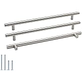 10 Pack - 10" Hole Center 256mm Cabinet Handle goldenwarm Kitchen Cabinet Handles Brushed Nickel Stainless Steel Kitchen Cupb