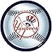 New York Yankees Round Multicolor Disposable Party Plates - 9