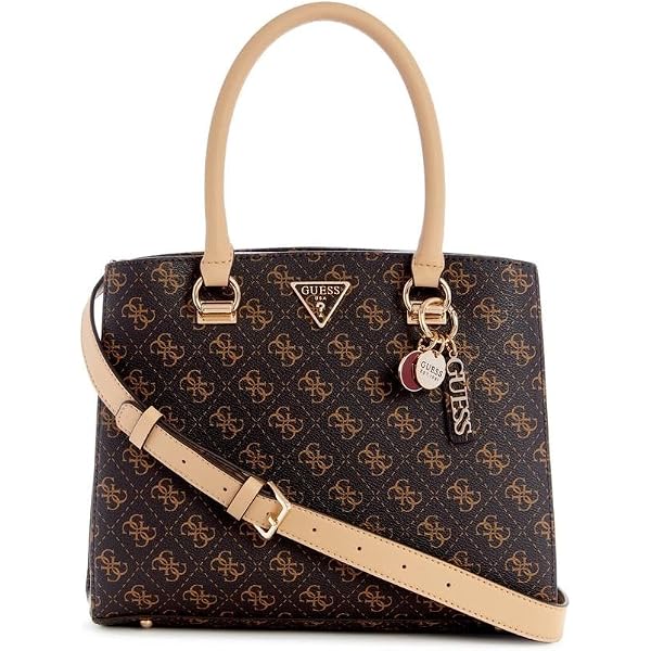 Sac à Main GUESS Halley Small Girlfriend Satchel En Bordeaux - Neuf Avec étiquettes