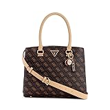 GUESS Noelle Girlfriend Satchel, Brown Logo