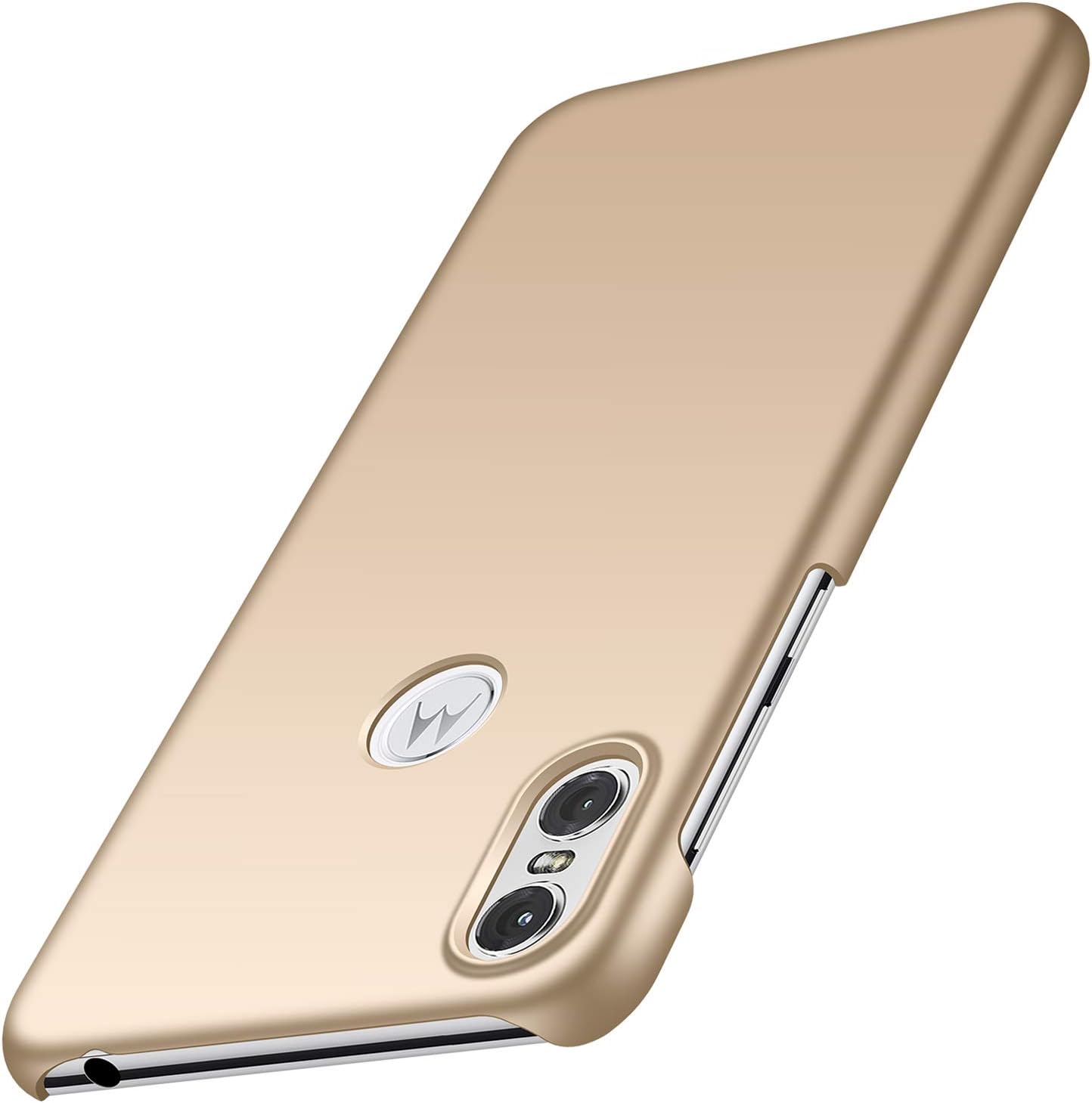 Tianyd Moto One Case, Moto P30 Play Case, [Ultra-Thin] Materials Ultra-Thin Protective Cover for Motorola Moto One/Moto P30 Play ( Smooth Gold)