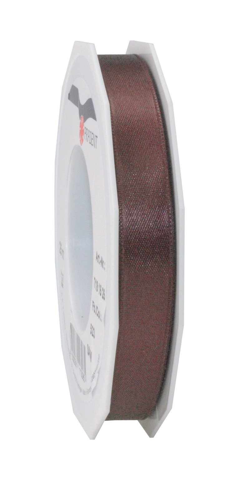 C.E. Pattberg SATIN espresso (brown) gift ribbon, 27 yards for Wrapping Gifts, 0.59 inches width, Ribbon for Decorating & Crafting, Decorative Ribbon for Gifts, for every occasion