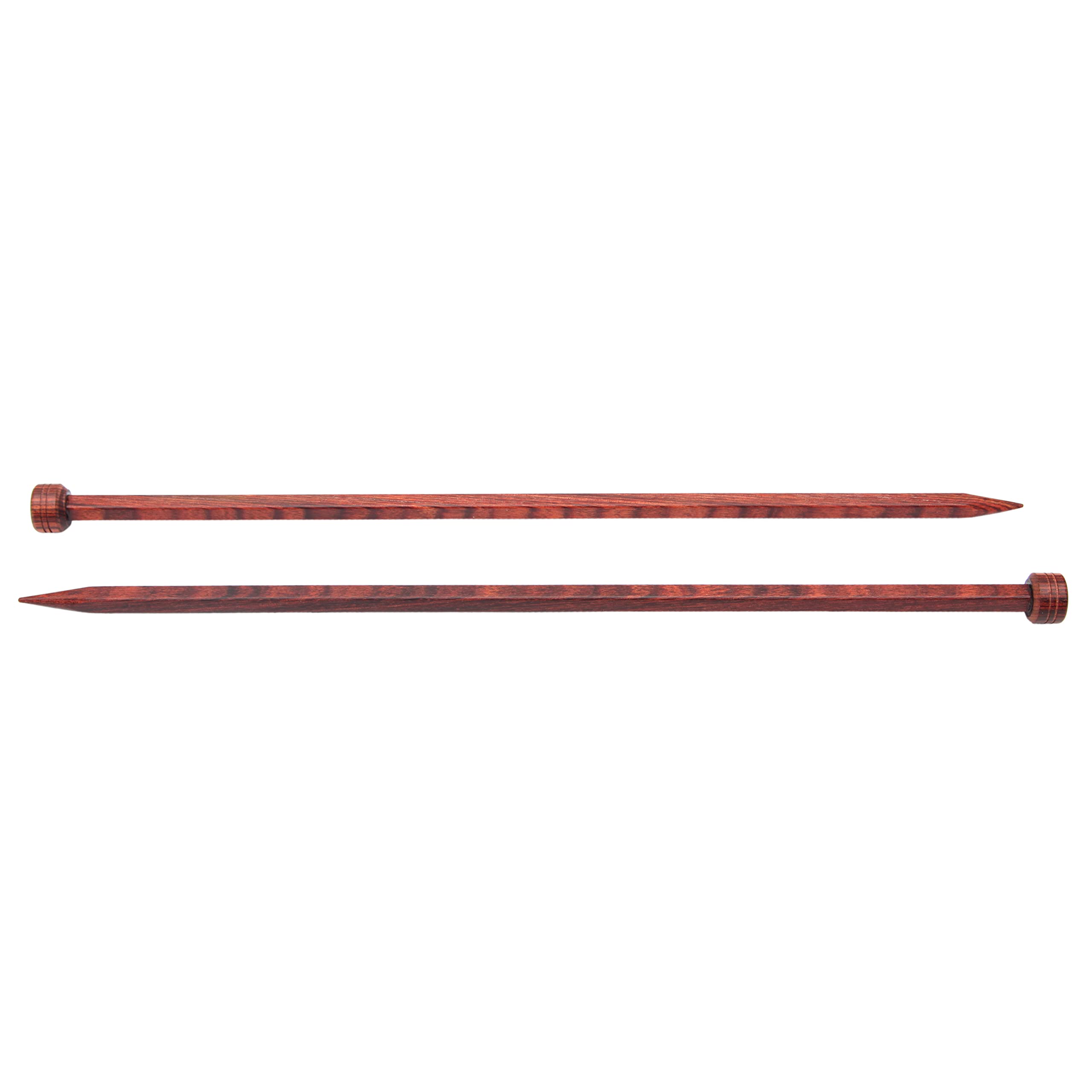 KnitPro 25 cm x 5.5 mm Cubics Single Pointed Needles, Rosewood