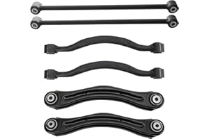 TRQ Rear Upper and Lower Control Arm Set Driver and Passenger Side Compatible with 2011-2022 Dodge Durango 2011-2021 Jeep Grand Cherokee