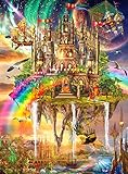 5D Full Drill Diamond Painting Kit, KISSBUTY DIY Diamond Rhinestone Painting Kits for Adults and Beginner Embroidery Arts Craft Home Decor, 16 x 20 Inch (Rainbow City)