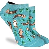 Good Luck Sock Women's Sea Otters Ankle Socks, Adult