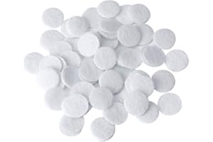 200 Pcs Microdermabrasion Cotton Filters, TopDirect Replacement 10 mm Diamond Dermabrasion Filters Facial Vacuum Filters Accesories Sponge Filter for Suction Microdermabrasion Machine White
