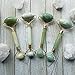 Yeethe Facial Jade Roller Facial Slimmer and Gua Sha Set for Face Neck Eyes, 100% Natural Premium Crystal Double Real Jade Graston Tools Anti-Aging Anti-Wrinkle Skincare Massager Therapy