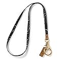 MNGARISTA Neck Keys Lanyard for Women, Durable Floral ID Lanyards with Keyring and Clasp for School or Wallets, Marble